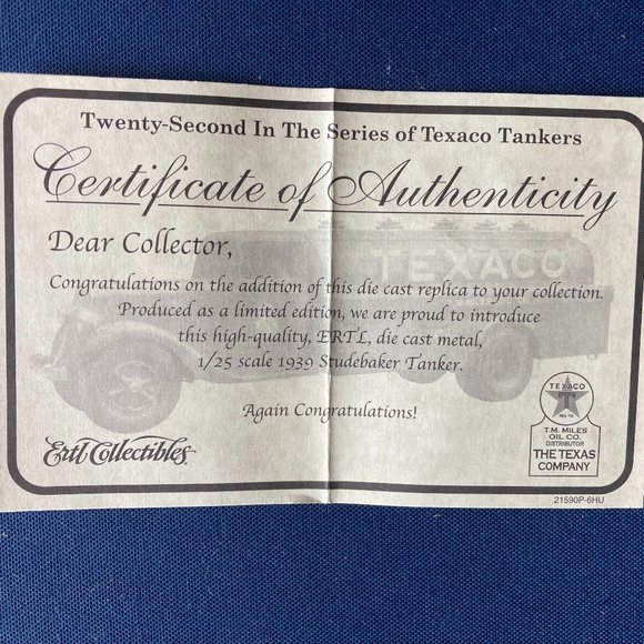 Authentic Texaco 1939 Studebaker Tanker Bank - Picture 2 of 8